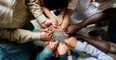 People praying together